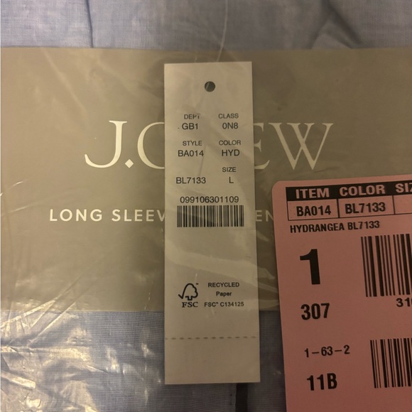 J. Crew Soft Blue Women's Pajama Set - Picture 3 of 4